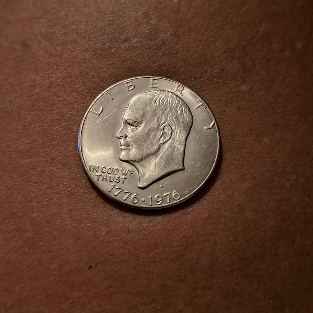 One dollar coin 1776 to 1976